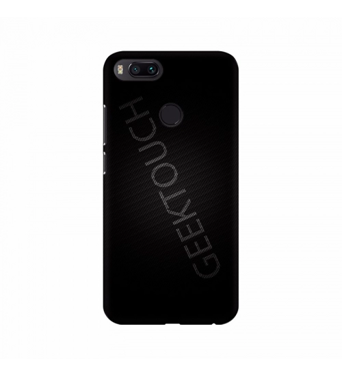 Black Background with text Mobile Case Cover
