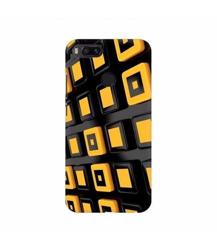 Orange 3D Button Mobile case cover