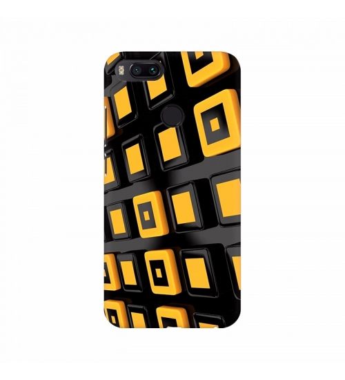 Orange 3D Button Mobile case cover