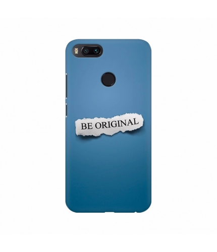 Be original Text with Blue background Mobile Case Cover