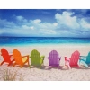 Empty Ocean and Colorful Chairs Mobile Case Cover Empty Ocean and Colorful Chairs Mobile Case Cover