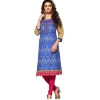 Women's Cotton Kurtis (Blue, Multi, XL)
