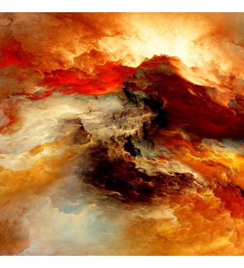 Orange Color Painting illustrator Mobile Case Cover