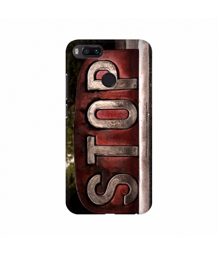 Stop Text Wallpaper Mobile Case Cover