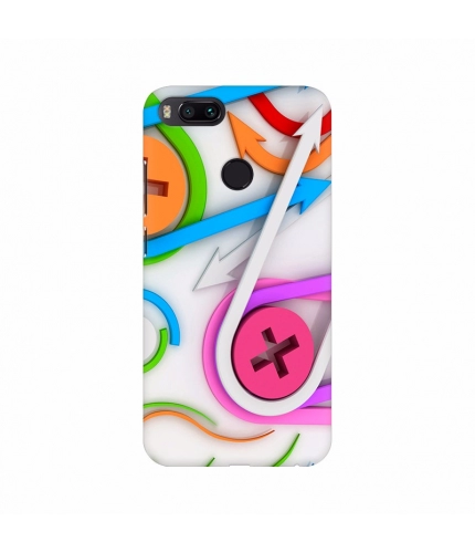 Colorful Arrow Button Mobile case cover