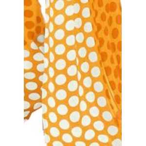 Generic Womens Geogrette Saree with Blouse Digital Printed Saree (Yellow, 6.25 Mtr)