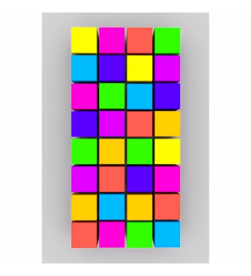 Colorful 3D Cubes Mobile Case Cover