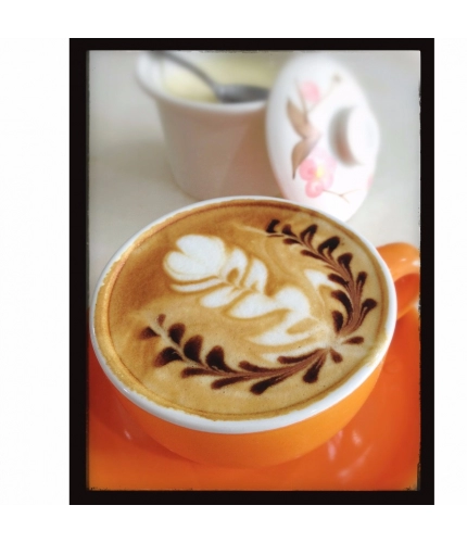Cup of Coffee with Floral Images Mobile Case Cover