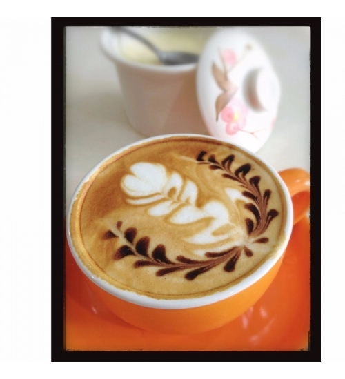 Cup of Coffee with Floral Images Mobile Case Cover