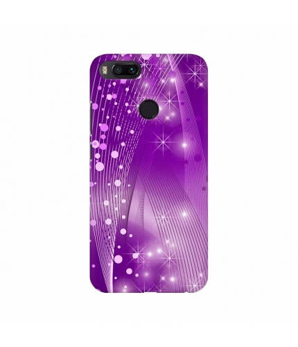 Purple Light Gliterring Mobile Case Cover