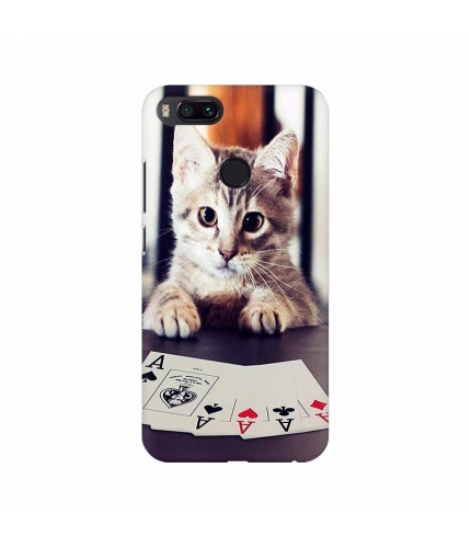 Cat Playing Poker Cards Mobile case cover