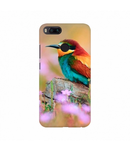 Colorful Bird with Abstract Background Mobile Case Cover