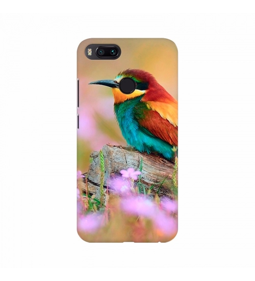 Colorful Bird with Abstract Background Mobile Case Cover