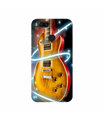 Goldish Musical Guitar Mobile Case Cover