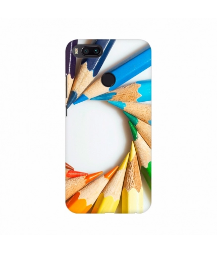 Colorful pencil with round shape Mobile Case Cover