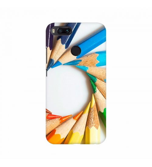 Colorful pencil with round shape Mobile Case Cover