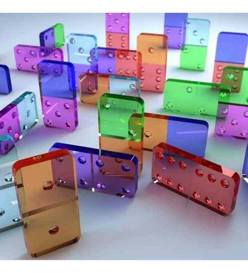 Colorful Glass Dice Mobile Case Cover