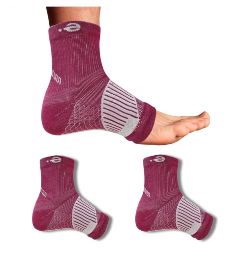 3_Pair Set Unisex Casual Cotton Printed Ankle Length Support Socks (Multicolor)