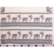 Women's Linen Cotton Printed Saree With Unstitched Blouse 5.5Mtr (Off White)