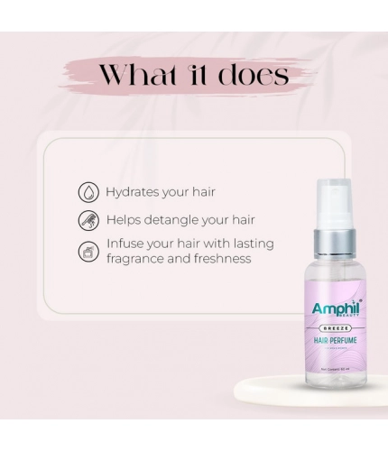 Amphil beauty Breeze Unisex Hair perfume 60 ml | Alcohol Free | Water Based | Paraben Free