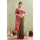 Women's Silk Blended Jaquard Woven Saree With Unstitched Blouse 5.5Mtr (Green) Women's Silk Blended Jaquard Woven Saree With Unstitched Blouse 5.5Mtr (Green)