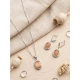 Women's Brass Silver Plated Pendant Set (Orange) Women's Brass Silver Plated Pendant Set (Orange)