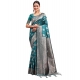 Women's Banarasi Silk Printed Saree With Unstitched Blouse 5.5Mtr (Sea Green) Women's Banarasi Silk Printed Saree With Unstitched Blouse 5.5Mtr (Sea Green)