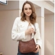 Women's PU Leather Zipper Sling Bag
