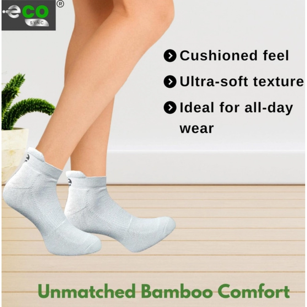 4_Pair Set Unisex Casual Cotton Printed Ankle Length Socks (Multicolor)