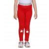 Girl's Cotton Lycra Star Print Elasticated Leggings (Red) Girl's Cotton Lycra Star Print Elasticated Leggings (Red)