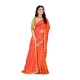 Women's Sana Silk Bandhni Saree With Unstitched Blouse 5.5Mtr (Orange)
