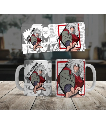 Anime Jiraiya Ceramic Printed Coffee Mug (White)