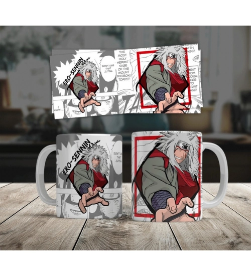 Anime Jiraiya Ceramic Printed Coffee Mug (White) Anime Jiraiya Ceramic Printed Coffee Mug (White)