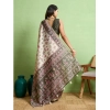 Women's Silk Blend Printed Saree With Unstitched Blouse 5.5Mtr (Off White) Women's Silk Blend Printed Saree With Unstitched Blouse 5.5Mtr (Off White)