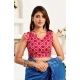 Women's Faux Linen Floral Print Ready to wear Saree With Unstitched Blouse 5.5Mtr (Blue)