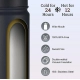650 Ml Double Wall Insulated Stainless Steel Water Bottle With Screw Lid (Black)