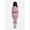 Girl's Cotton Printed Sleeveless Jumpsuit (Pink) Girl's Cotton Printed Sleeveless Jumpsuit (Pink)