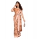 Women's Georgette Printed Saree With Unstitched Blouse 5.5Mtr (Brown) Women's Georgette Printed Saree With Unstitched Blouse 5.5Mtr (Brown)