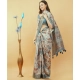 Women's Polyester Printed Saree With Unstitched Blouse 5.5 Mtr (Multicolor)