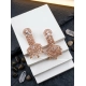 Women's Brass Silver Plated Drop Earrings (White) Women's Brass Silver Plated Drop Earrings (White)