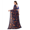 Women's Georgette Printed Saree With Unstitched Blouse 5.5Mtr (Blue) Women's Georgette Printed Saree With Unstitched Blouse 5.5Mtr (Blue)