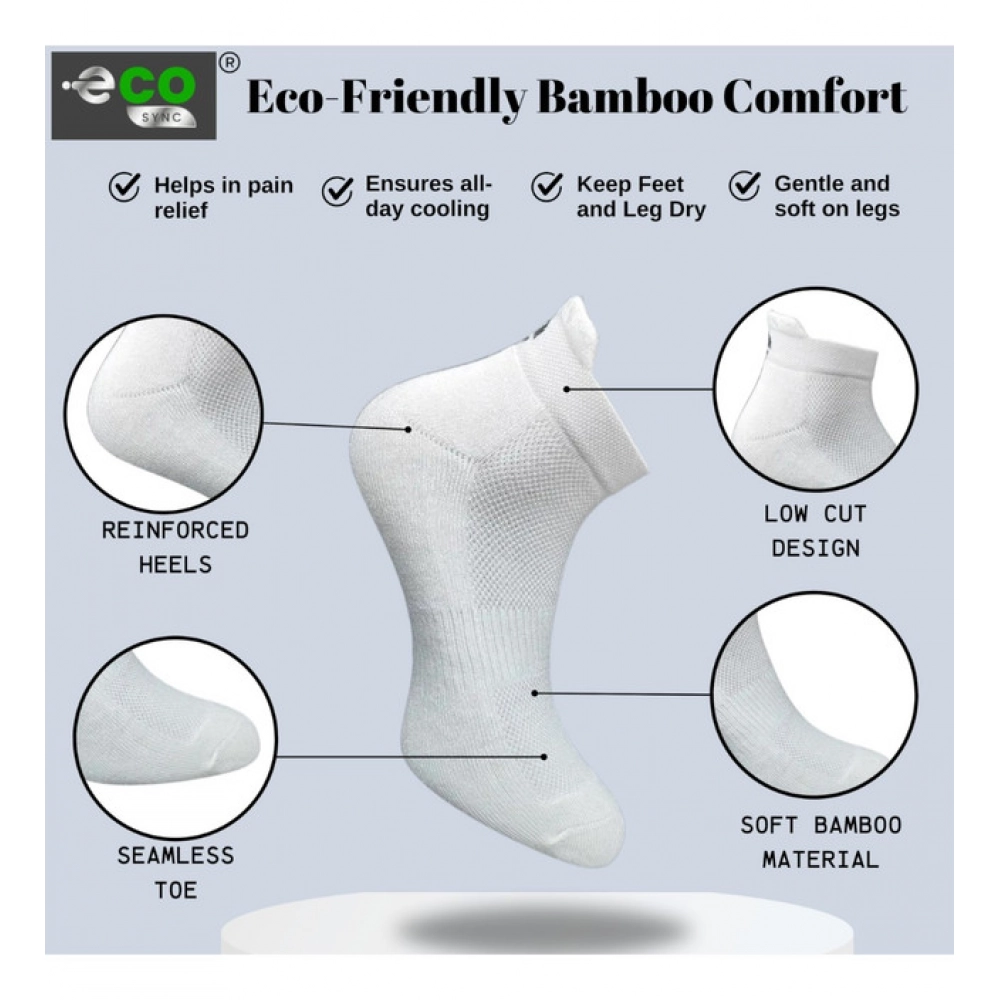 4_Pair Set Unisex Casual Cotton Printed Ankle Length Socks (Multicolor)