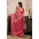 Women's Faux Linen Geometric Print Ready to wear Saree With Unstitched Blouse 5.5Mtr (Red) Women's Faux Linen Geometric Print Ready to wear Saree With Unstitched Blouse 5.5Mtr (Red)