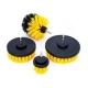 Pack Of 4 Plastic Solid Power Drill Scrub Brush Cleaning Set (Yellow-Black) Pack Of 4 Plastic Solid Power Drill Scrub Brush Cleaning Set (Yellow-Black)