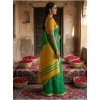 Women's Cotton Printed Saree With Unstitched Blouse 5.5Mtr (Green) Women's Cotton Printed Saree With Unstitched Blouse 5.5Mtr (Green)
