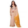 Women's Blended_Cotton Woven_Motifs Saree With Unstitched Blouse 5.5Mtr (Yellow) Women's Blended_Cotton Woven_Motifs Saree With Unstitched Blouse 5.5Mtr (Yellow)