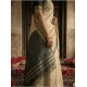 Women's Cotton Printed Saree With Unstitched Blouse 5.5Mtr (Beige)