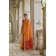 Women's Silk_Blend Ethnic Ikat Pattern Saree With Unstitched Blouse 5.5Mtr (Mustard) Women's Silk_Blend Ethnic Ikat Pattern Saree With Unstitched Blouse 5.5Mtr (Mustard)