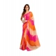 Women's Linen Cotton Printed Ready To Wear Saree With Unstitched Blouse 5.5 Mtr (Multicolor)