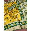 Women's Soft Litchi Silk Jacquard Work Saree With Unstitched Blouse 5.5Mtr (Yellow-Green) Women's Soft Litchi Silk Jacquard Work Saree With Unstitched Blouse 5.5Mtr (Yellow-Green)